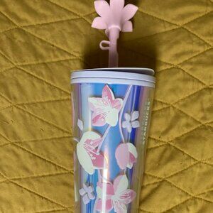 Starbucks 2024 Sakura Cherry Blossom 24 oz Tumbler with Sakura Straw